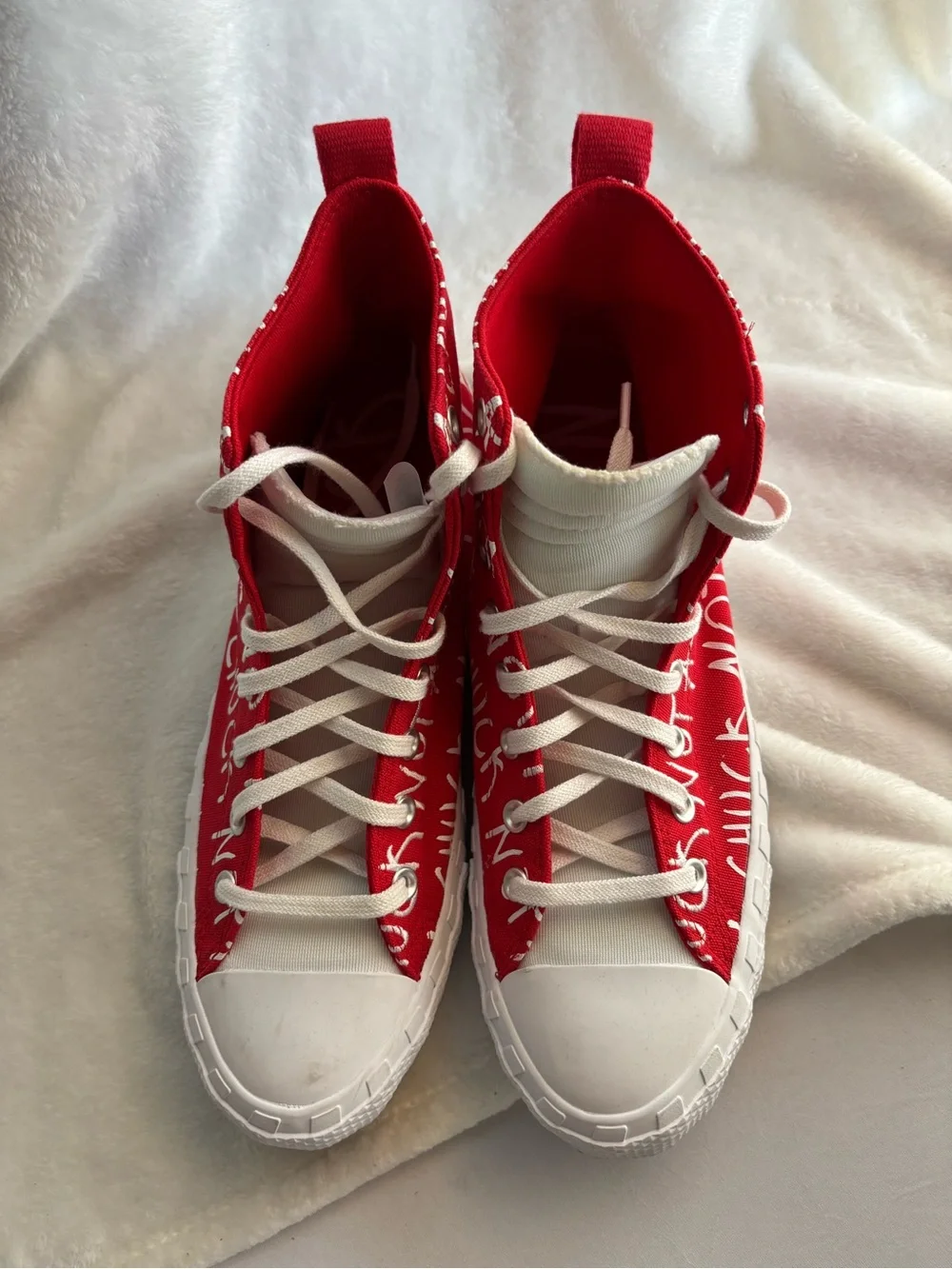 CONVERSE Not A Chuck 70 HI UNTITL3D Sneakers Red White Mens Size 11 Womens 13 - Picture 12 of 13
